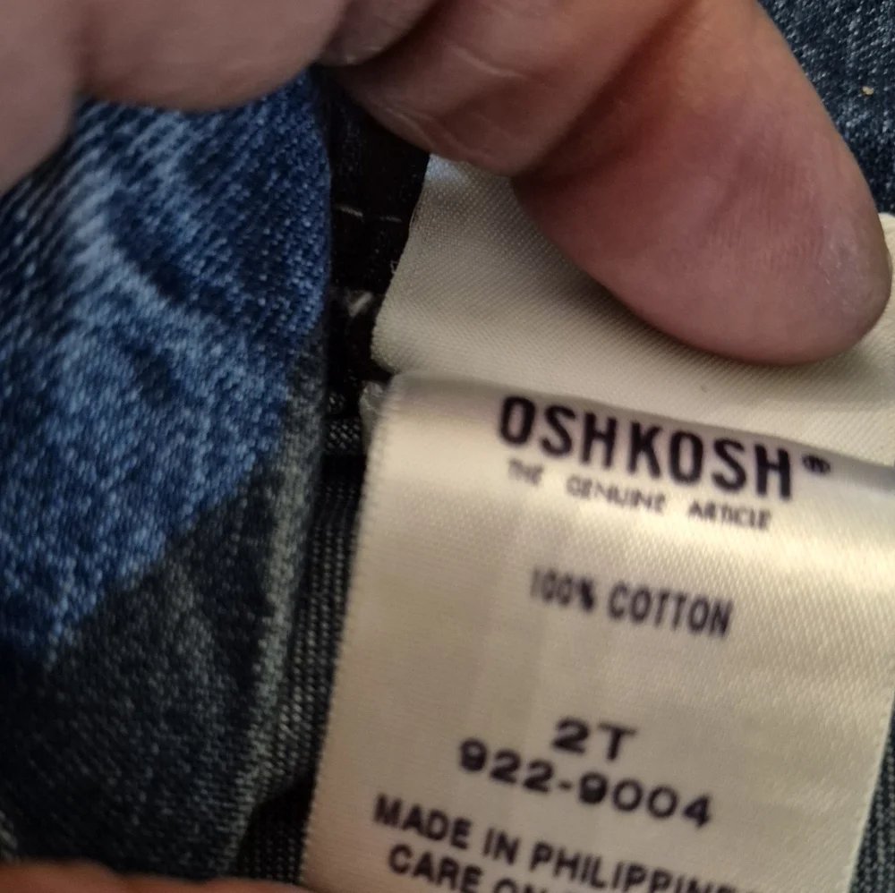 OshKosh B'gosh Classic Blue Kids Denim Jumper.